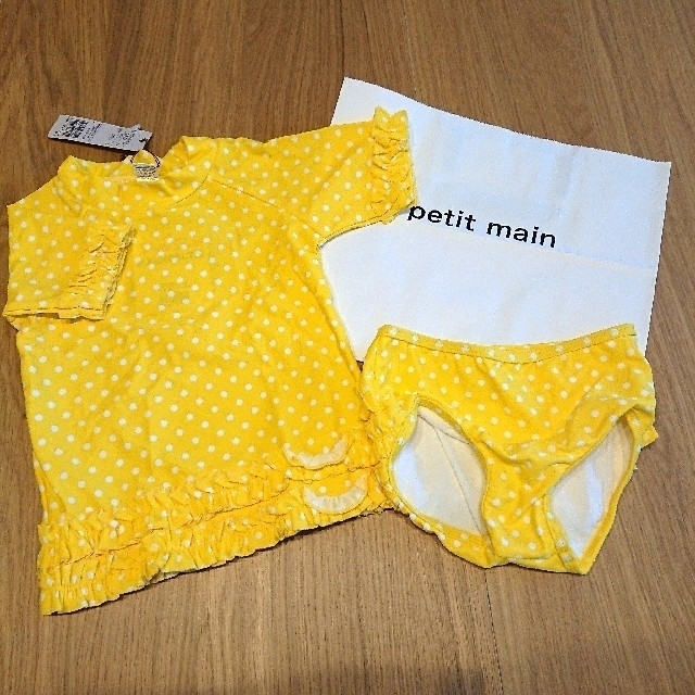 petit main(プティマイン)の新品☆80(2T)ラッフルバッツ Ruffle Butts 水着／プティマイン  キッズ/ベビー/マタニティのベビー服(~85cm)(水着)の商品写真