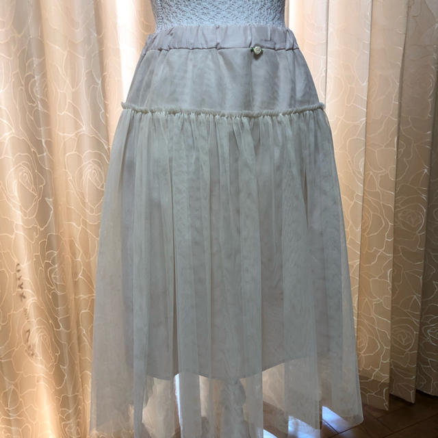 chambre de charme(シャンブルドゥシャーム)のchambre de charme チュールスカート  FREEサイズ レディースのスカート(ひざ丈スカート)の商品写真