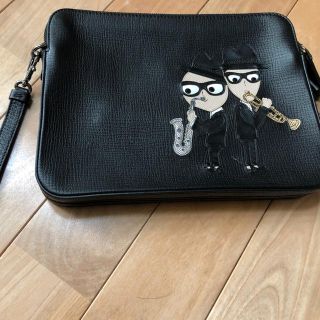 ドルチェアンドガッバーナ(DOLCE&GABBANA)のDolce & Gabbana レザー ハンドバッグ(セカンドバッグ/クラッチバッグ)