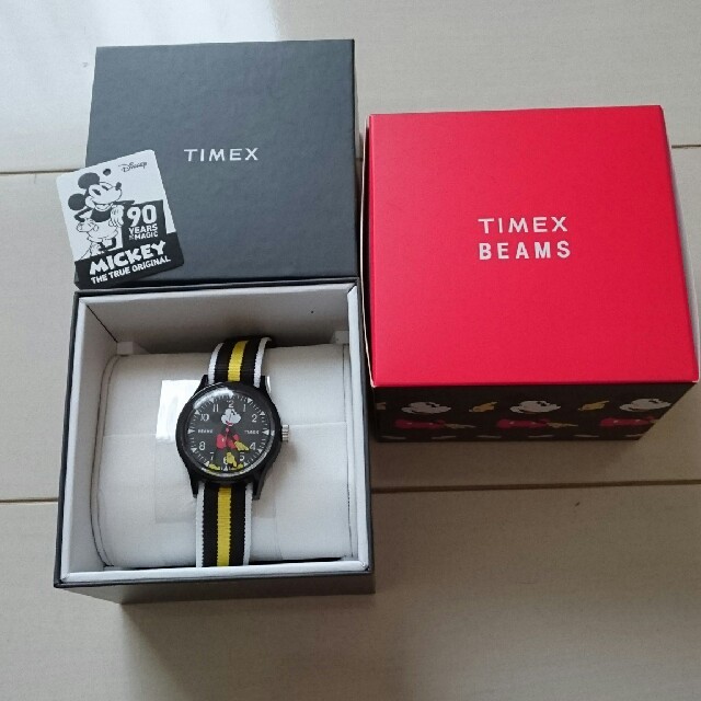 TIMEX    BEAMS  ミッキーマウス 90周年 ウオッチ値下げします！ レディースのファッション小物(腕時計)の商品写真