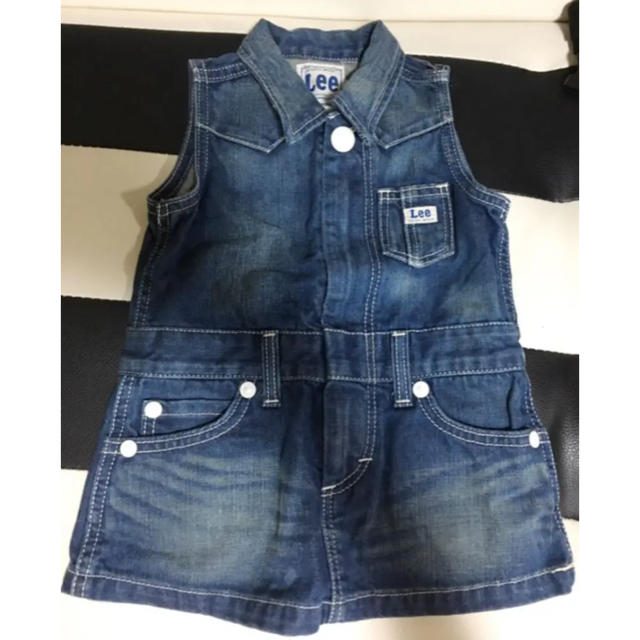 Lee ワンピース ダンガリーワンピース キッズ/ベビー/マタニティのキッズ服女の子用(90cm~)(ワンピース)の商品写真