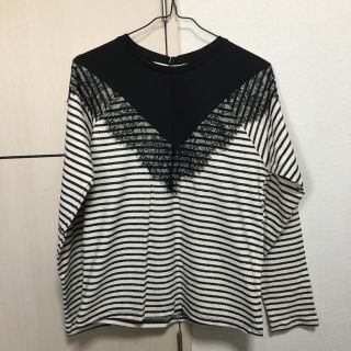 ザラ(ZARA)のボーダー カットソー Stradivarius 長袖(カットソー(長袖/七分))