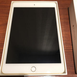 アイパッド(iPad)の(美品) iPad mini4 セルラー 16GB SIMロック解除済 ゴールド(タブレット)