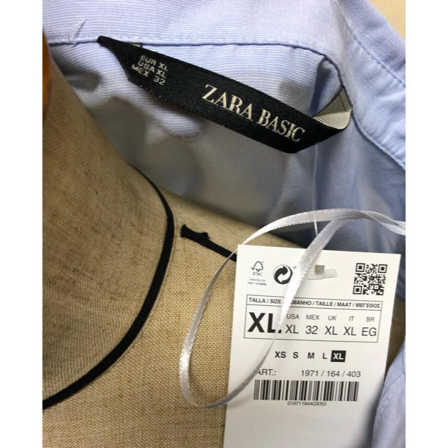 ZARA(ザラ)のZARA 新品タグ付き XL シャツ レディースのトップス(シャツ/ブラウス(長袖/七分))の商品写真