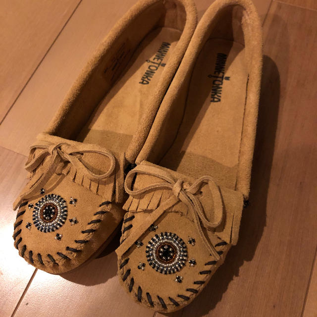 ミネトンカ☆モカシン未使用24.5センチ 新品未使用★ミネトンカ モカシン ピンク 24.5cm