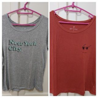 アメリカンイーグル(American Eagle)のアメリカンイーグル　Tシャツ2枚セット(Tシャツ(半袖/袖なし))