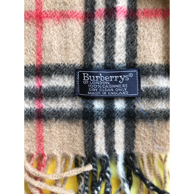 BURBERRY(バーバリー)のバーバリー イギリス製 カシミヤマフラー メンズのファッション小物(マフラー)の商品写真