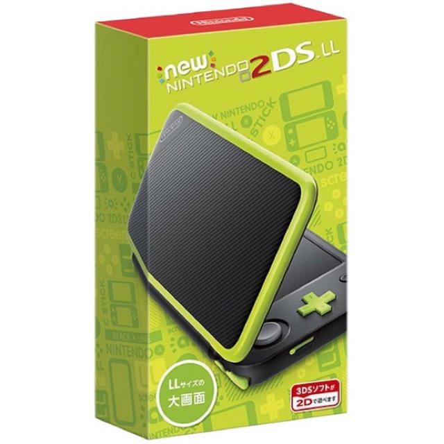 new NINTENDO 2DS LL★ブラック×ライム★新品未使用