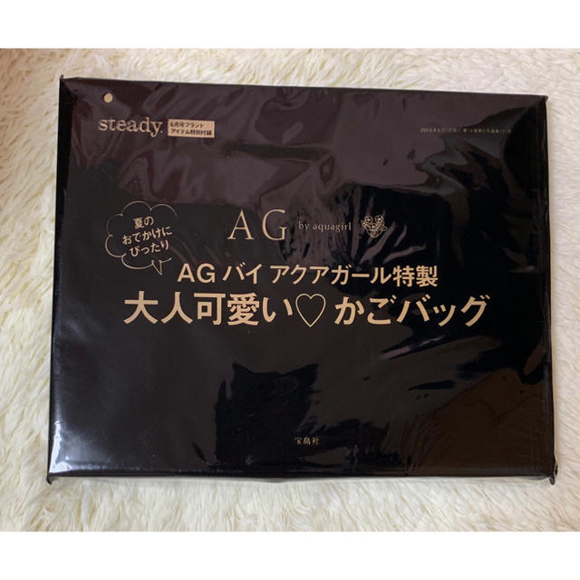 AG by aquagirl(エージーバイアクアガール)のsteady. 付録 AG バイ アクアガール特製 おでかけ かごバッグ レディースのバッグ(かごバッグ/ストローバッグ)の商品写真