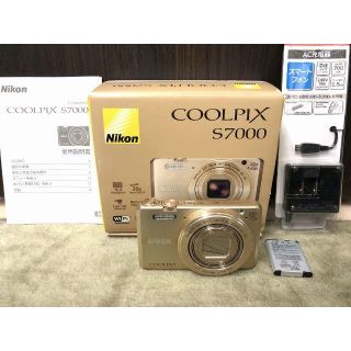 ニコン(Nikon)の Wifiスマホ転送 Nikon Coolpix s7000 金運UP ゴールド(コンパクトデジタルカメラ)