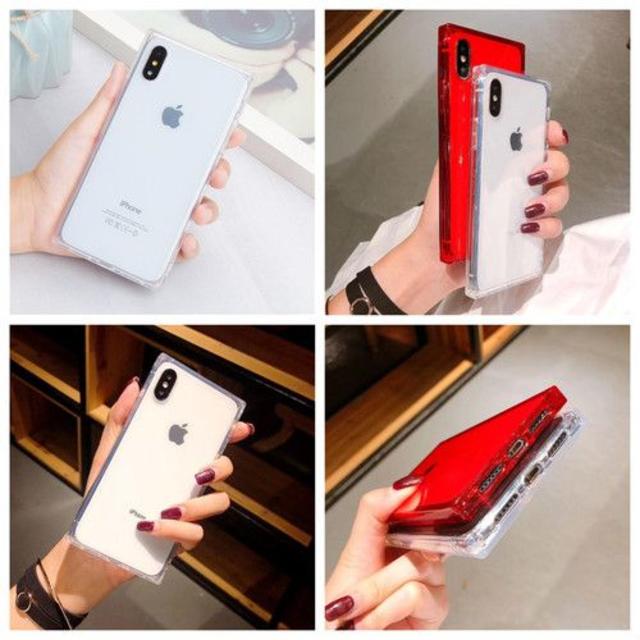 iPhone(アイフォーン)の【タイムセール】iPhoneケース x/xs  シェルケース スクエア クリア スマホ/家電/カメラのスマホアクセサリー(iPhoneケース)の商品写真