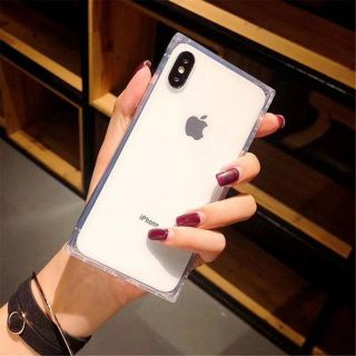 アイフォーン(iPhone)の【タイムセール】iPhoneケース x/xs  シェルケース スクエア クリア(iPhoneケース)