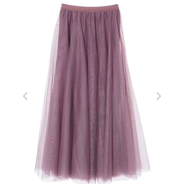 fifth(フィフス)のfifth チュールスカート 人気色 ダスティーピンク レディースのスカート(ロングスカート)の商品写真