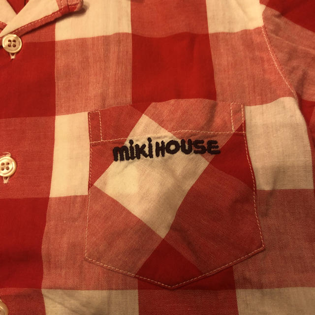 mikihouse(ミキハウス)のミキハウス チェックシャツ キッズ/ベビー/マタニティのキッズ服男の子用(90cm~)(ブラウス)の商品写真