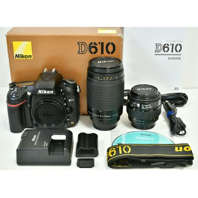 Nikon D610 ダブルレンズセット 新版 41552円引き 