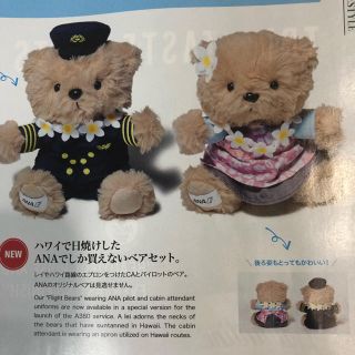 エーエヌエー(ゼンニッポンクウユ)(ANA(全日本空輸))の2019/5NEW♡新品♡ANA限定♡フライトベア HAWAIIバージョン♡(ぬいぐるみ)