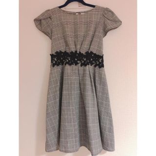 トッコ(tocco)のtocco closet チェック切替ワンピース トッコクローゼット(ひざ丈ワンピース)