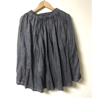 ムジルシリョウヒン(MUJI (無印良品))の無印良品リネン100%スカート(ひざ丈スカート)