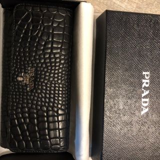 プラダ(PRADA)の新品未使用 クロコ調 男女兼用サイフ プラダ(長財布)