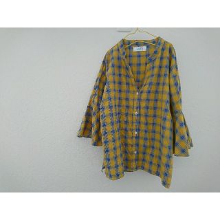 ローリーズファーム(LOWRYS FARM)の☆専用☆ ローリーズファーム♡チェック柄 フレアスリーブ シャツ(シャツ/ブラウス(長袖/七分))