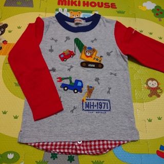 ミキハウス(mikihouse)の美品☆プッチーくん MHカーサービス 重ね着風 長袖☆ミキハウス(Tシャツ/カットソー)