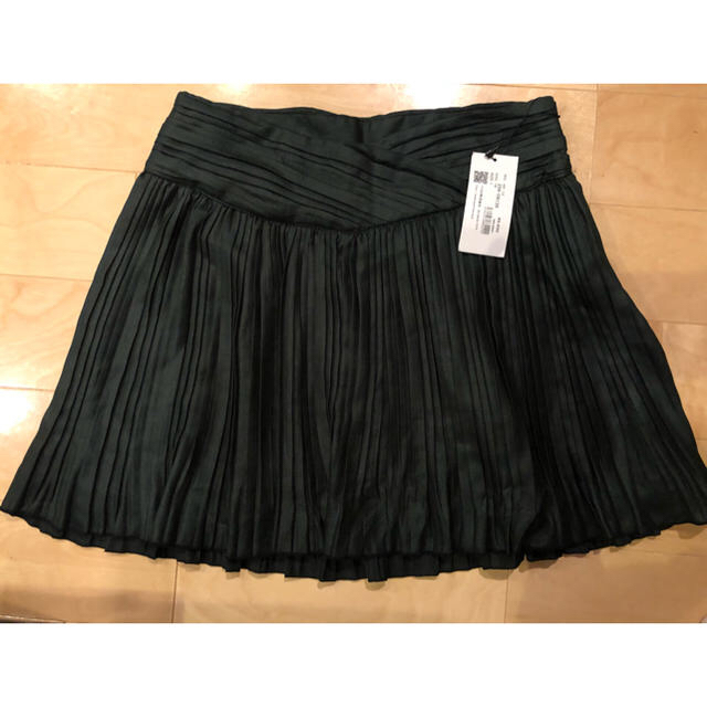 【新品未使用】黒ミニ プリーツスカート タグ付き レディースのスカート(ミニスカート)の商品写真