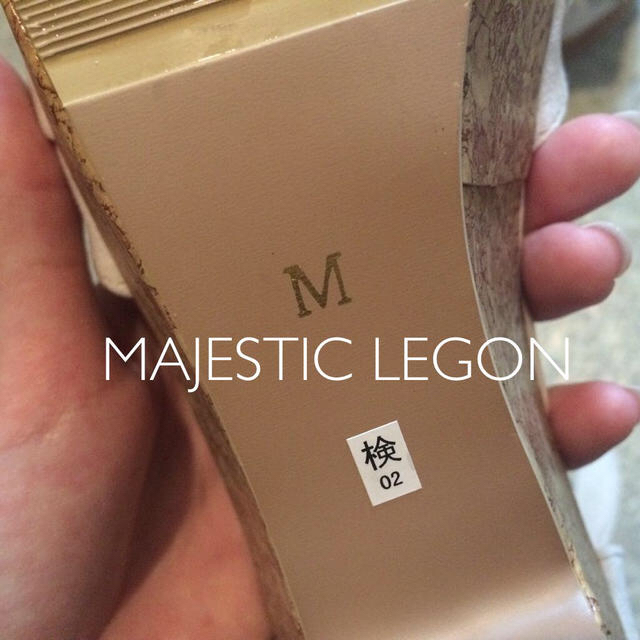 MAJESTIC LEGON(マジェスティックレゴン)のMAJESTIC LEGON サンダル レディースの靴/シューズ(サンダル)の商品写真