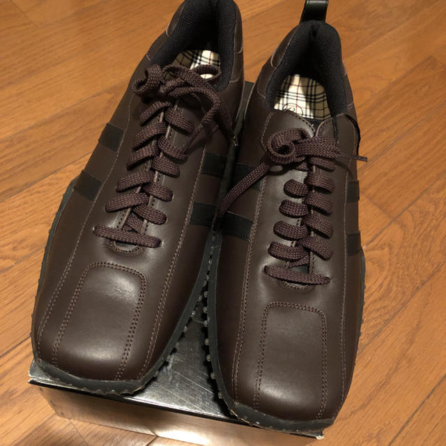 BURBERRY BLACK LABEL - 【新品】Burberry black label レザー スニーカー サイズ3の通販 by M