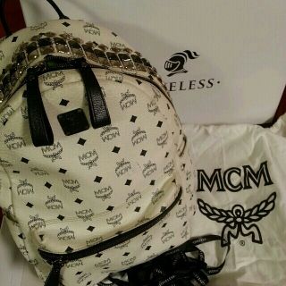 MCM リュック 白