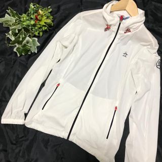 マンシングウェア(Munsingwear)のマンシングウェア レディース L 撥水ストレッチブルゾン ジャケット ホワイト(ウエア)