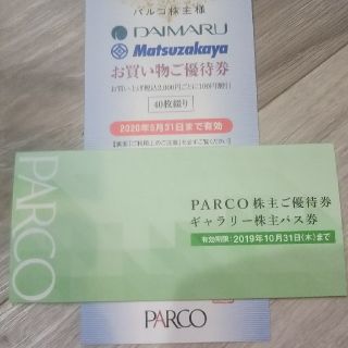パルコ 株主優待券 4000円分 他(ショッピング)