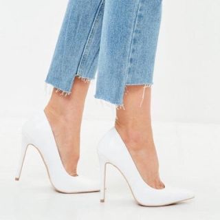 エイソス(asos)のasos ホワイトパンプス missguided zara (ハイヒール/パンプス)