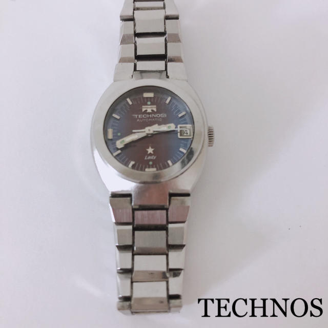 TECHNOS(テクノス)の【中古】テクノス レディ オートマチック アンティーク レディースのファッション小物(腕時計)の商品写真