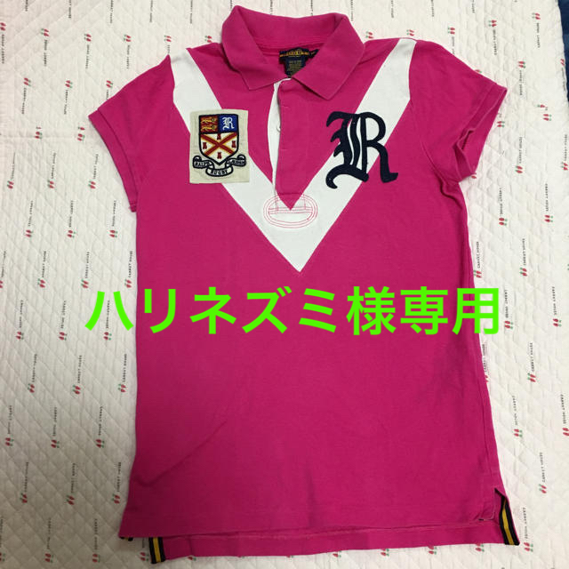 POLO RUGBY(ポロラグビー)のラルフローレン ラグビー ピンクポロシャツ Mサイズ レディースのトップス(ポロシャツ)の商品写真