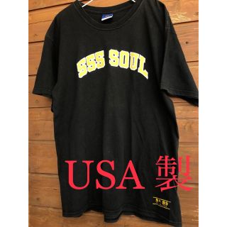 トリプルファイブソウル(555SOUL)の555 soul  USA製 ロゴtシャツ デカt ヒップホップ ソウル(Tシャツ/カットソー(半袖/袖なし))