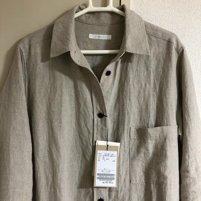 新品 Plage リネン シャツワンピース ベージュ 38