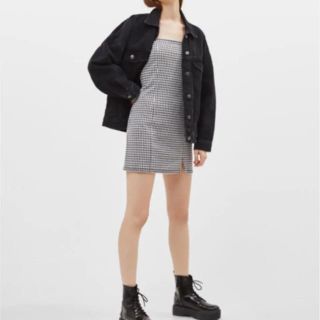 ベルシュカ(Bershka)のBershka チェック柄 ミニワンピース(ミニワンピース)