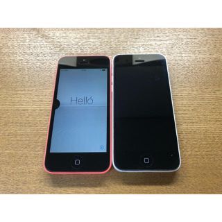 アップル(Apple)の① iPhone5c 32GB セット ジャンク(スマートフォン本体)