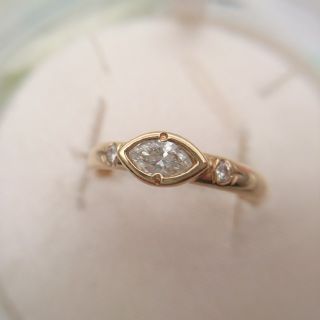 スタージュエリー(STAR JEWELRY)のスタージュエリーK18マーキスカットダイヤリング(リング(指輪))