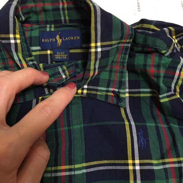 Ralph Lauren(ラルフローレン)のラルフローレン チェックシャツ サイズ100 ギンガムチェックシャツ キッズ/ベビー/マタニティのキッズ服男の子用(90cm~)(Tシャツ/カットソー)の商品写真