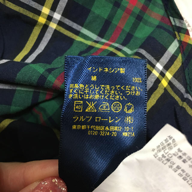 Ralph Lauren(ラルフローレン)のラルフローレン チェックシャツ サイズ100 ギンガムチェックシャツ キッズ/ベビー/マタニティのキッズ服男の子用(90cm~)(Tシャツ/カットソー)の商品写真