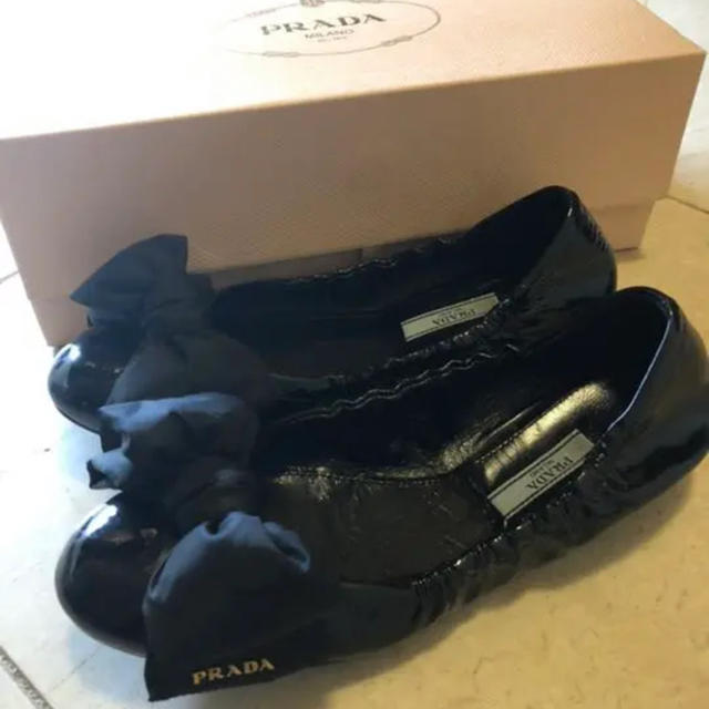 PRADA(プラダ)のemiem様専用プラダ フラットシューズ レディースの靴/シューズ(バレエシューズ)の商品写真