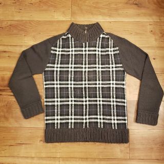 バーバリーブラックレーベル(BURBERRY BLACK LABEL)のBURBERRY BLACK LABEL  タータンチェックニット(ニット/セーター)