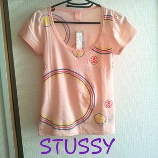 ステューシー(STUSSY)の新品♡STUSSYピンクTシャツ(Tシャツ(半袖/袖なし))
