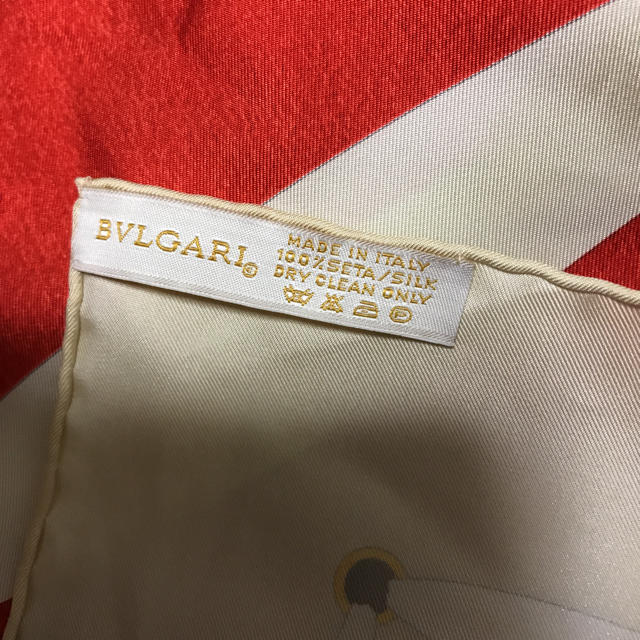 BVLGARI 大判スカーフ made in ITALY