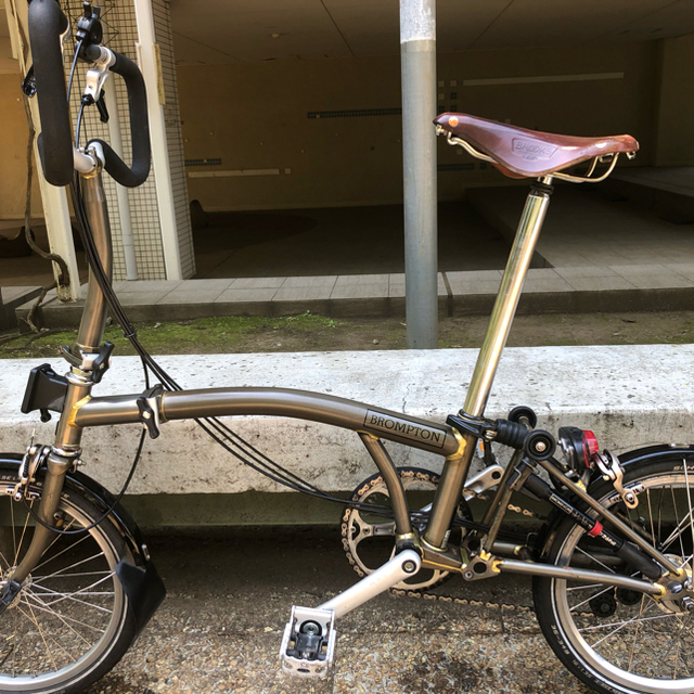 【激安】 - BROMPTON 2014ブロンプン リアライトBrompton Rawブルックスサドル P6L 自転車本体