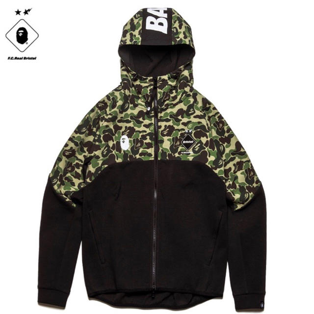 Lサイズ BAPE×F.C.R.B VENTILATION HOODIEトップス