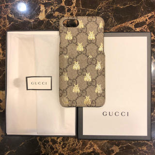 グッチ(Gucci)の【美品】GUCCI iPhone７、8ケースハチ  bee ビー(iPhoneケース)
