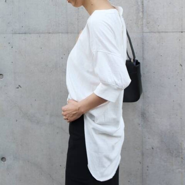 人気 AMERICANA ドゥーズィエムクラス アメリカーナ Tシャツ ヘンリー 返品・交換 ドゥーズィエムクラス アメリカーナ ヘンリーロングスリーブTシャツ 新品!! Tシャツ/カットソー(七分/長袖)