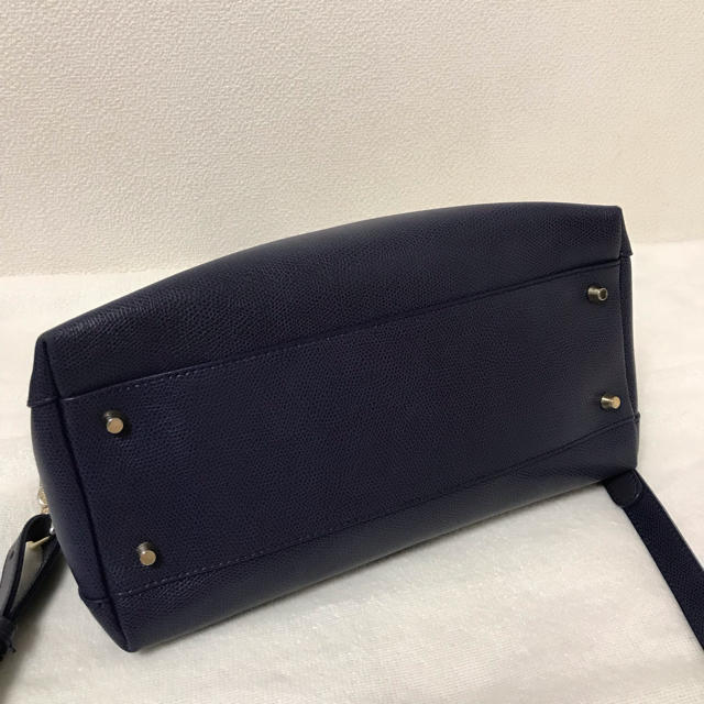 【美品】FURLA パイパー ネイビー